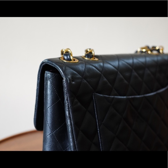 CHANEL Maxi Jumbo XL CC Classic Flap Vintage Authentic - Picture 13 of 16